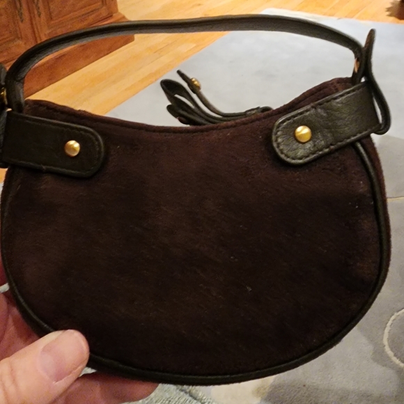 NWOT Cole Haan Stephanie Leather and Suede Mini Bag - Picture 2 of 4
